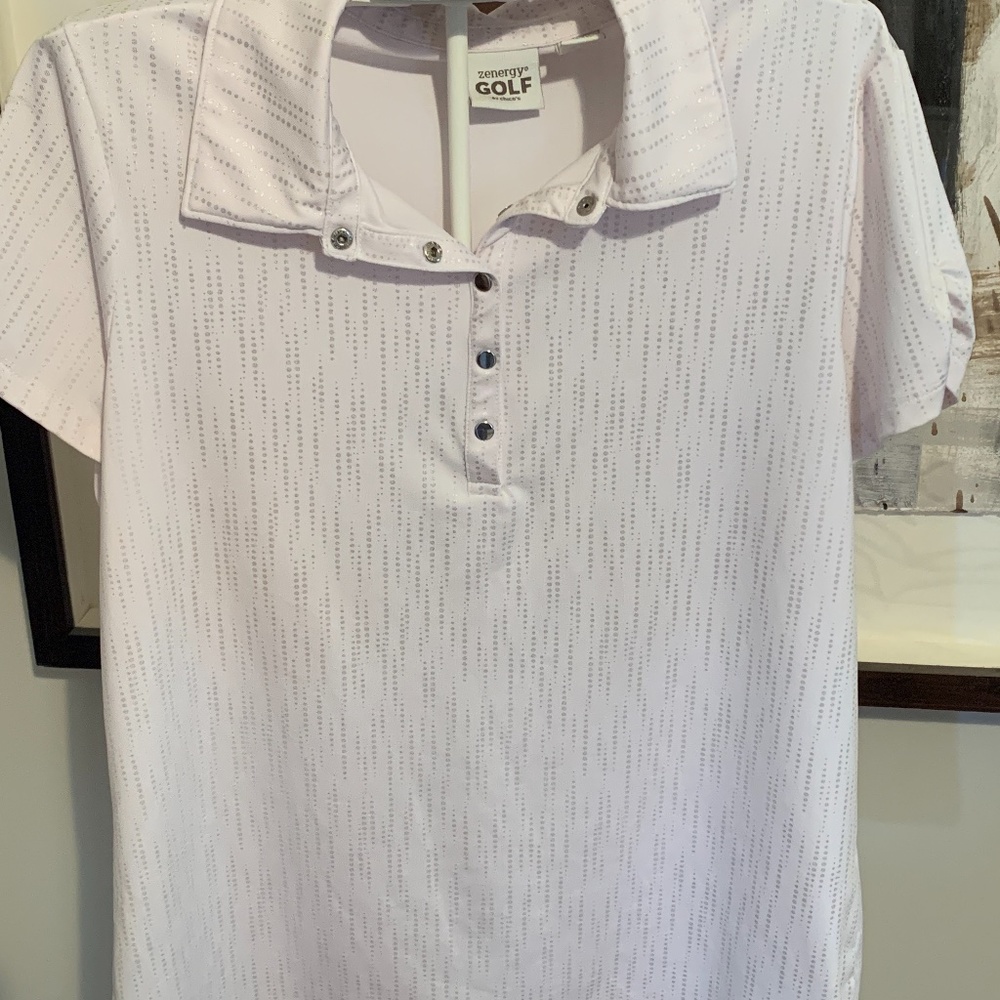 Chico’s zenergy golf dri fit top. Worn once‎